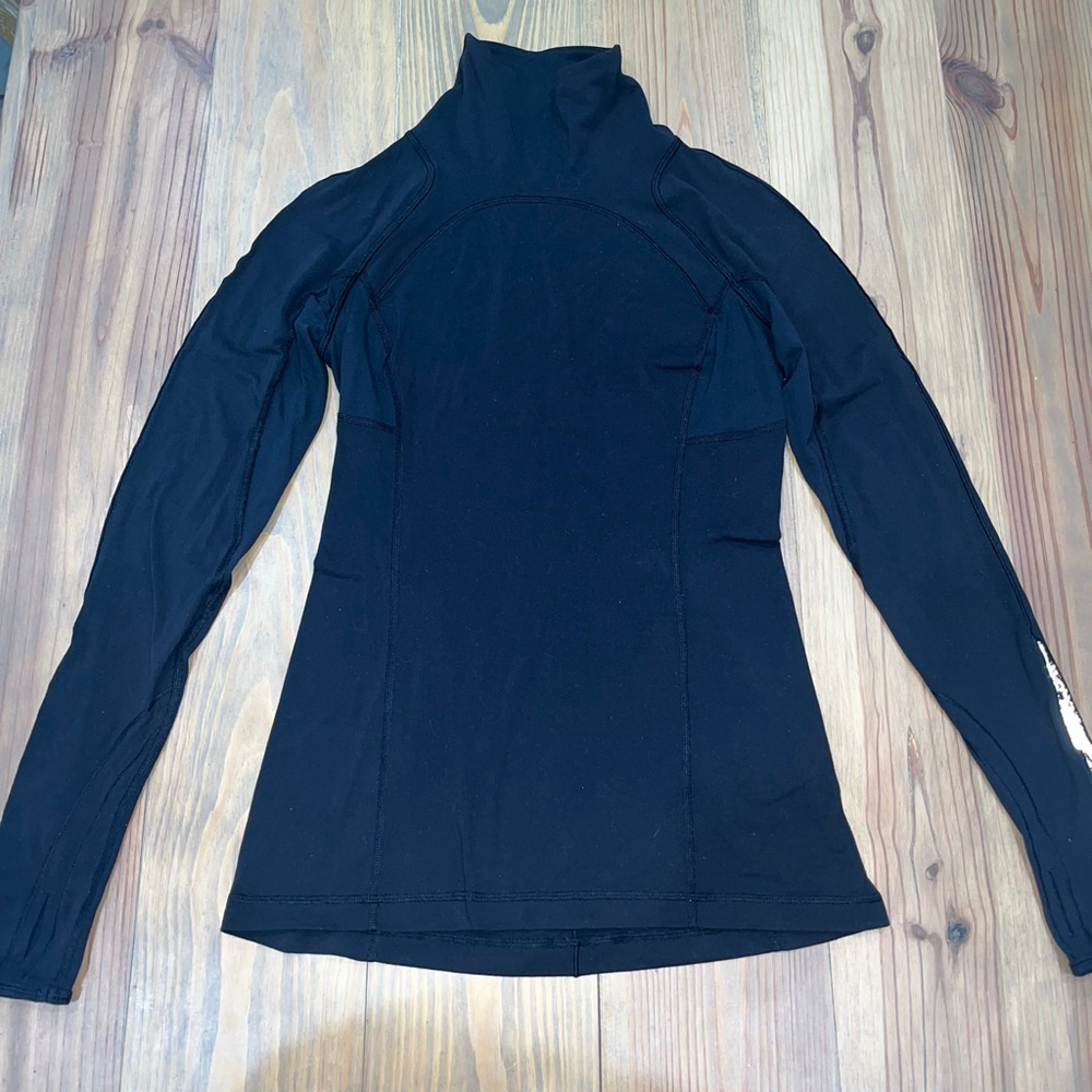 Lululemon Running we mock neck‎ long sleeve Sz 6, 0015 B1